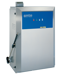 Stationary hot water pressure washers